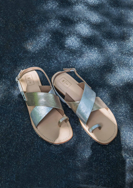 CLEAR FISH WEDGE Gold Sandals | Gold Sandals | Dressy Summer Sandal